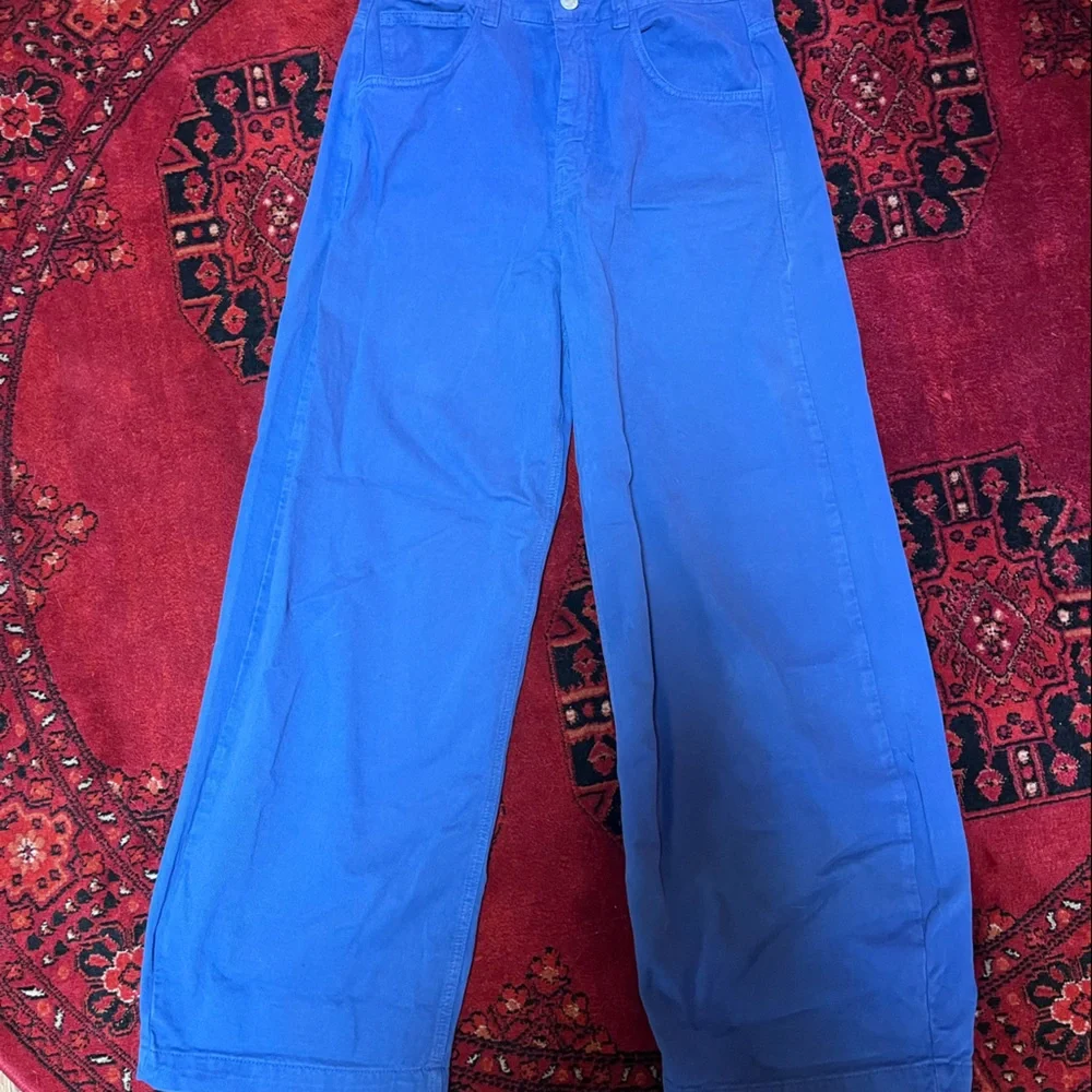 ASOS genderless wide leg blue denim